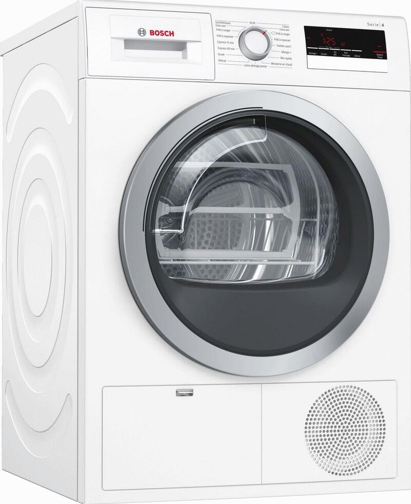 SECHE LINGE CHARGEMENT FRONTAL - Finition : blanc