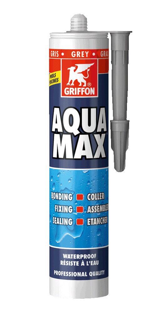 AQUA MAX - Colle de montage et mastic d'étanchéité - Spécial piscine