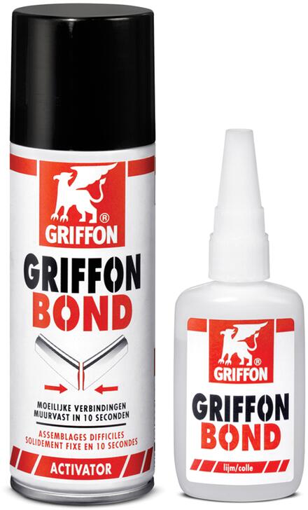 GRIFFON BOND - Colle seconde liquide universelle avec activateur spécial