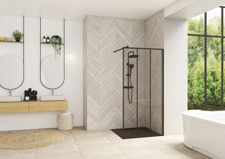SMART DESIGN SOLO FACTORY - Paroi simple fixe pour un espace de douche ouvert