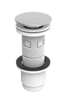 VIDAGE - Bonde universelle lavabo-vasque digiclic ou fixe - H100 mm - Technologie Cleany Quick:panier filtre