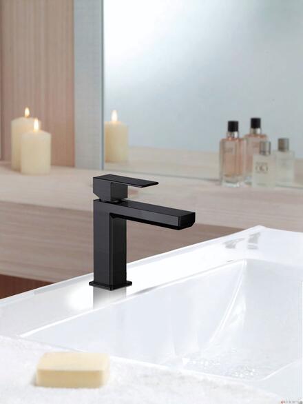 Brauer Black Edition Robinet de lavabo rehaussé économiseur d'énergie Noir  mat - 5-S-002-HD4 