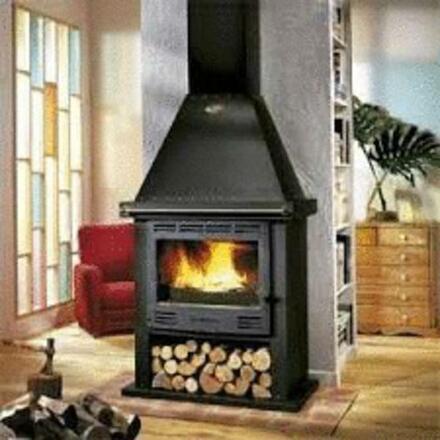 LES CANTOUS - Poêle à bois cheminée acier