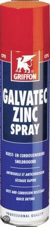GALVATEC ZINCSPRAY - Spray à base de zinc, couleur zinc. Galvanisation à séchage rapide