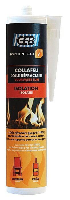COLLAFEU - Colle de fixation pour produits réfractaires fibreux sur des pièces soumises à de fortes températures