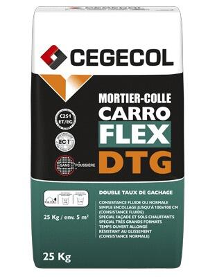 CARROFLEX DTG - Mortier-colle à double taux de gâchage - EC1