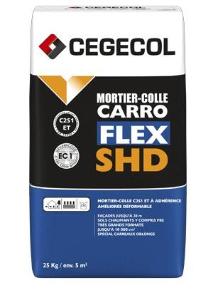 CARROFLEX SHD - Mortier-colle C2S1-EC1 et déformable à adhérence améliorée