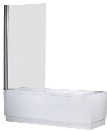 AURORA 1 - Paroi de baignoire pivotant réversible - Hauteur : 150 cm - Epaisseur du verre : 6 mm