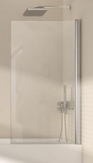 EXCLUSIVITES RICHARDSON PAR ROTH FRANCE - Pare-baignoire pivotant réversible pour montage à droite ou à gauche de la baignoire -  Hauteur : 140 cm - Ep. verre : 6 mm