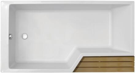 NEO - Baignoire bain-douche d'angle à encastrer en acrylique