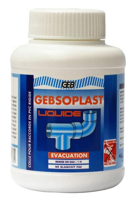 GEBSOPLAST - Colle évacuation liquide pour raccords en PVC rigide