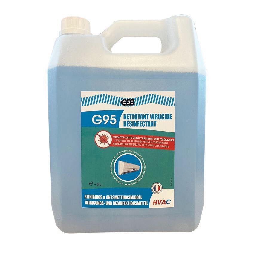 Pulvérisation 750ml nettoyant virucide désinfectant G94 pour l'entretien  des pompes à chaleur et climatisation